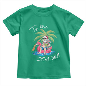 Hawaiian Christmas Santa Baby Shirt Tis The Sea Sun Beach Hawaii Xmas Tropical Xmas TS10 Irish Green Print Your Wear