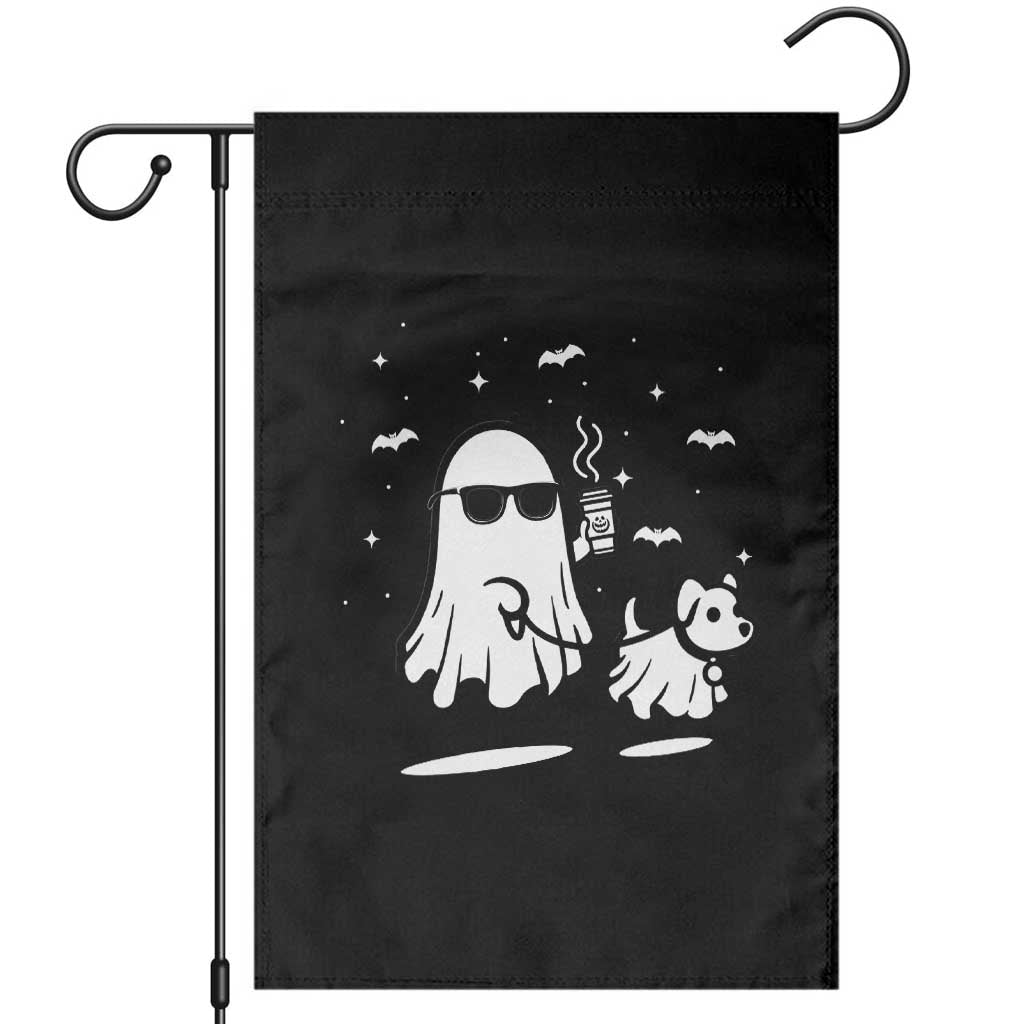 Halloween Ghost Dog Garden Flag Retro Spooky Season Boo Sheet TS10 Black Print Your Wear