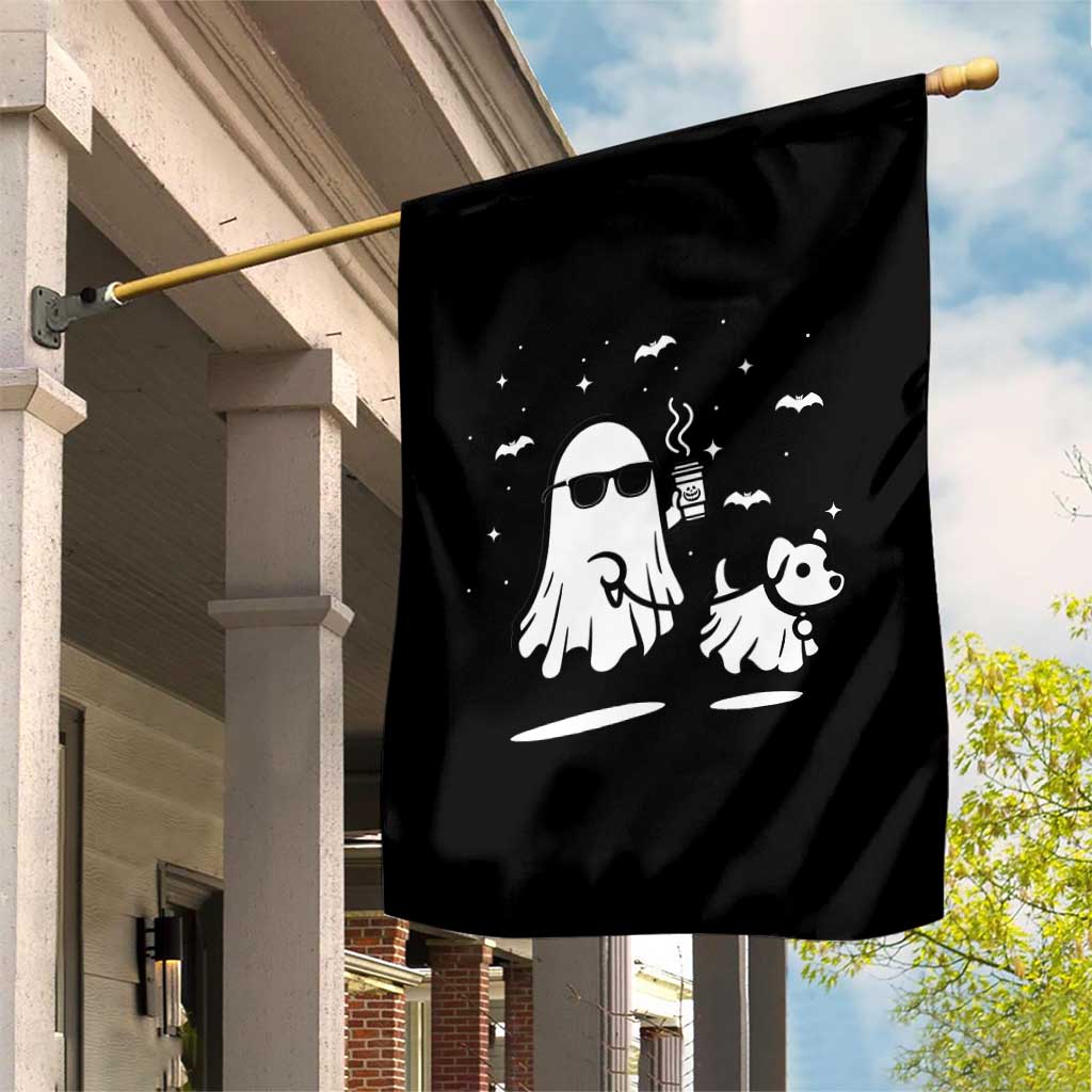 Halloween Ghost Dog Garden Flag Retro Spooky Season Boo Sheet TS10 Print Your Wear
