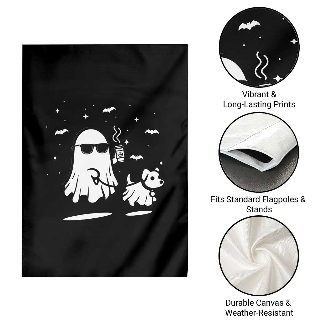 Halloween Ghost Dog Garden Flag Retro Spooky Season Boo Sheet TS10 Print Your Wear