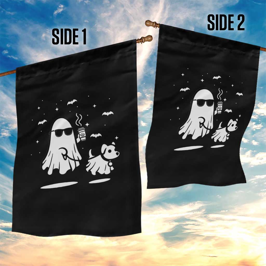 Halloween Ghost Dog Garden Flag Retro Spooky Season Boo Sheet TS10 Print Your Wear