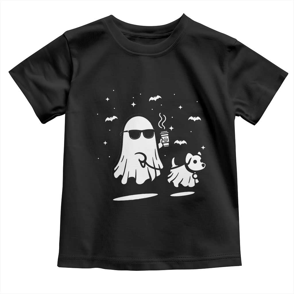 Halloween Ghost Dog Baby Shirt Retro Spooky Season Boo Sheet TS10 Black Print Your Wear