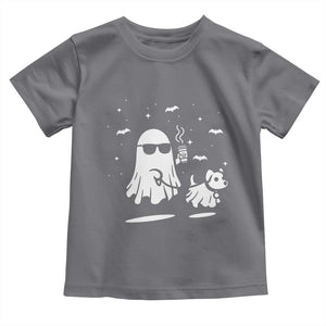 Halloween Ghost Dog Baby Shirt Retro Spooky Season Boo Sheet TS10 Charcoal Print Your Wear