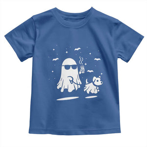 Halloween Ghost Dog Baby Shirt Retro Spooky Season Boo Sheet TS10 Royal Blue Print Your Wear