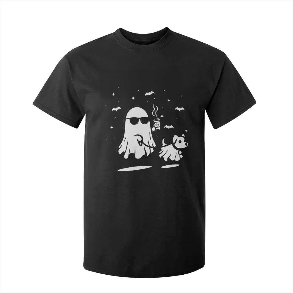Halloween Ghost Dog T Shirt For Kid Retro Spooky Season Boo Sheet TS10 Black Print Your Wear