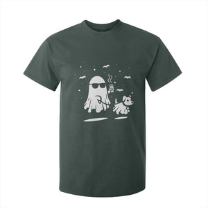 Halloween Ghost Dog T Shirt For Kid Retro Spooky Season Boo Sheet TS10 Dark Forest Green Print Your Wear