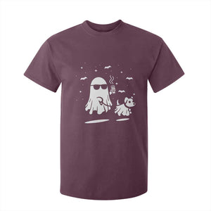Halloween Ghost Dog T Shirt For Kid Retro Spooky Season Boo Sheet TS10 Maroon Print Your Wear