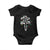 Funny Cat Christmas Baby Onesie Pussy-cat If That Thing Had Nine Lives She Just Spent Them All Meowy Catmas Gift TS10 Black Print Your Wear