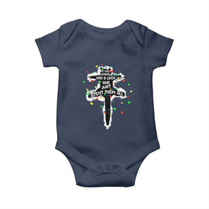 Funny Cat Christmas Baby Onesie Pussy-cat If That Thing Had Nine Lives She Just Spent Them All Meowy Catmas Gift TS10 Navy Print Your Wear