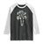 Funny Cat Christmas Raglan Shirt Pussy-cat If That Thing Had Nine Lives She Just Spent Them All Meowy Catmas Gift TS10 Black White Print Your Wear