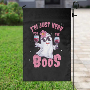 Halloween Women Ghost Cute Funny Garden Flag I'm Just Here For The Boos TS10 Print Your Wear
