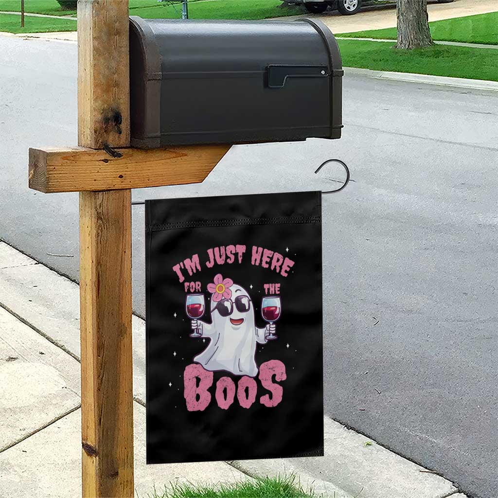 Halloween Women Ghost Cute Funny Garden Flag I'm Just Here For The Boos TS10 Print Your Wear