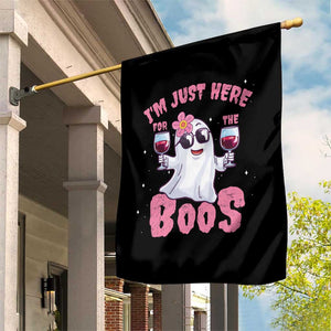 Halloween Women Ghost Cute Funny Garden Flag I'm Just Here For The Boos TS10 Print Your Wear