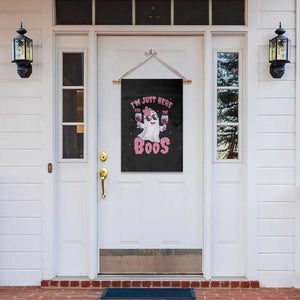 Halloween Women Ghost Cute Funny Garden Flag I'm Just Here For The Boos TS10 Print Your Wear