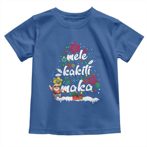 Hawaiian Christmas Tree Baby Shirt Mele Kalikimaka Beach Family Vacation Xmas Hawaii Santa TS10 Royal Blue Print Your Wear