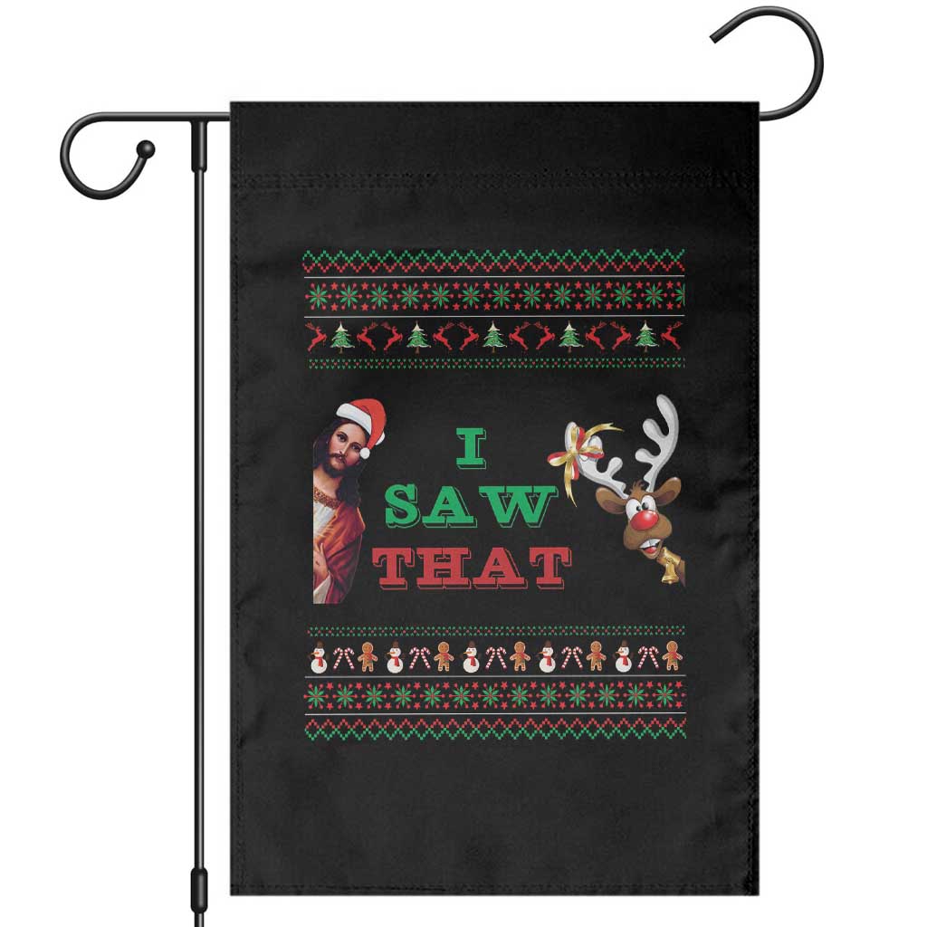Jesus I Saw That Meme Garden Flag Funny Ugly Christmas Religious Christian TS10 Black Print Your Wear