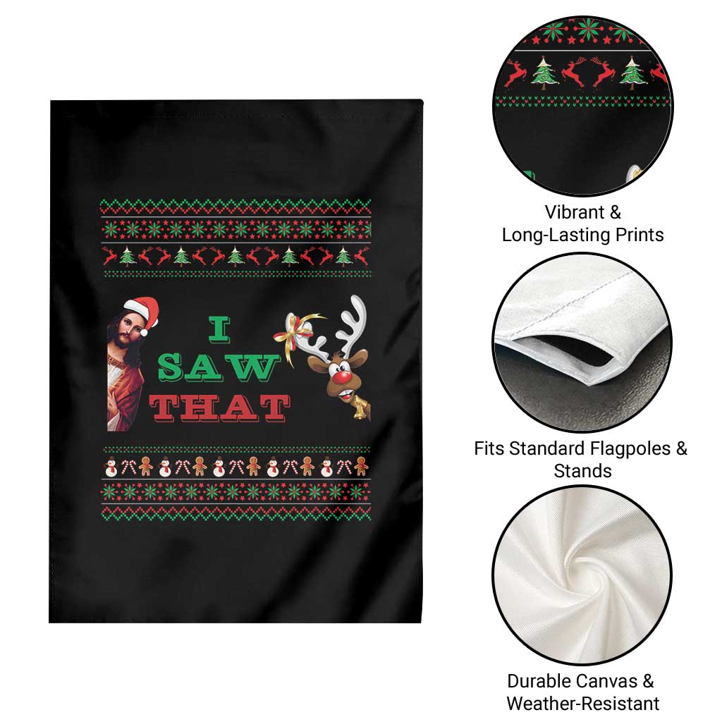 Jesus I Saw That Meme Garden Flag Funny Ugly Christmas Religious Christian TS10 Print Your Wear