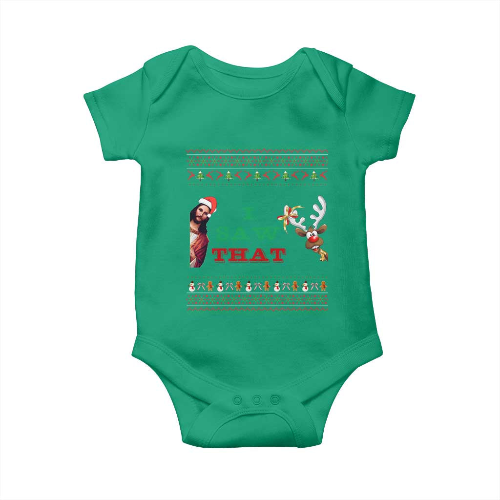 Jesus I Saw That Meme Baby Onesie Funny Ugly Christmas Religious Christian TS10 Irish Green Print Your Wear