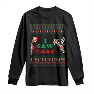 Jesus I Saw That Meme Long Sleeve Shirt Funny Ugly Christmas Religious Christian TS10 Black Print Your Wear