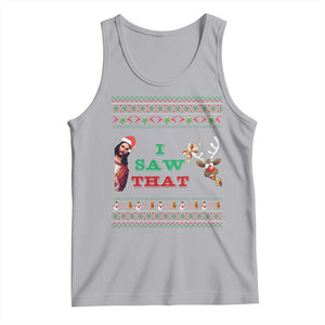 Jesus I Saw That Meme Tank Top Funny Ugly Christmas Religious Christian TS10 Athletic Heather Print Your Wear