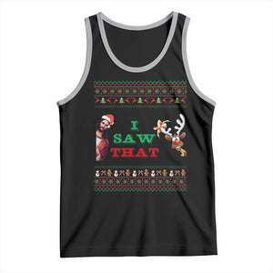 Jesus I Saw That Meme Tank Top Funny Ugly Christmas Religious Christian TS10 Black Athletic Heather Print Your Wear