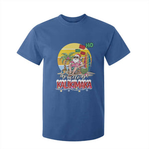 Mele Kalikimaka Hawaiian Christmas In July Hawaii Santa T Shirt For Kid Xmas Family Beach Vacation TS10 Royal Blue Print Your Wear