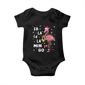 Christmas Flamingo Baby Onesie Hawaii Christmas Xmas Lights Tree TS10 Black Print Your Wear