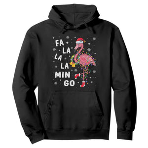 Christmas Flamingo Hoodie Hawaii Christmas Xmas Lights Tree TS10 Black Print Your Wear