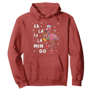 Christmas Flamingo Hoodie Hawaii Christmas Xmas Lights Tree TS10 Red Print Your Wear