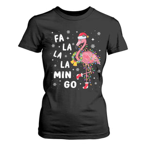 Christmas Flamingo T Shirt For Women Hawaii Christmas Xmas Lights Tree TS10 Black Print Your Wear