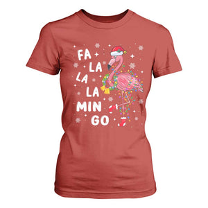 Christmas Flamingo T Shirt For Women Hawaii Christmas Xmas Lights Tree TS10 Red Print Your Wear