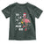 Christmas Flamingo Toddler T Shirt Hawaii Christmas Xmas Lights Tree TS10 Dark Forest Green Print Your Wear