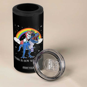 Funny Hanukkah 4 in 1 Can Cooler Tumbler Jewnicorn This Is How We Jew It TS10 Print Your Wear