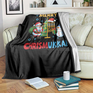Merry Chrismukkah Throw Blanket Happy Christmas Hanukkah Jewish Santa Snowman TS10 Print Your Wear