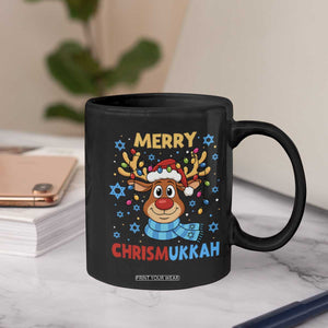 Merry Chrismukkah Coffee Mug Jewish Happy Christmas Hanukkah Reindeer Menorah TS10 Print Your Wear