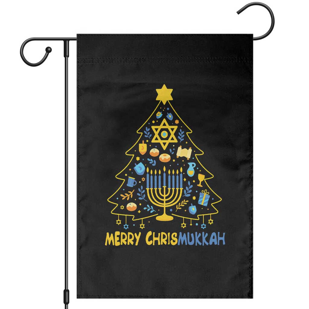 Merry Chrismukkah Garden Flag Jewish Happy Hanukkah Christmas Tree TS10 Black Print Your Wear