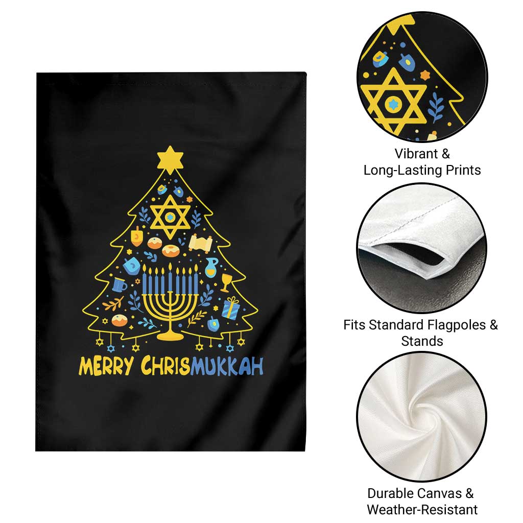 Merry Chrismukkah Garden Flag Jewish Happy Hanukkah Christmas Tree TS10 Print Your Wear