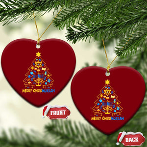 Merry Chrismukkah Ceramic Ornament Jewish Happy Hanukkah Christmas Tree TS10 Print Your Wear