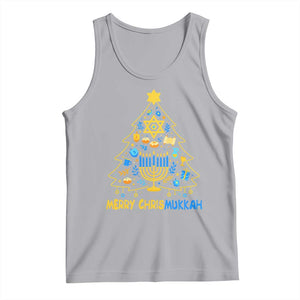 Merry Chrismukkah Tank Top Jewish Happy Hanukkah Christmas Tree TS10 Athletic Heather Print Your Wear