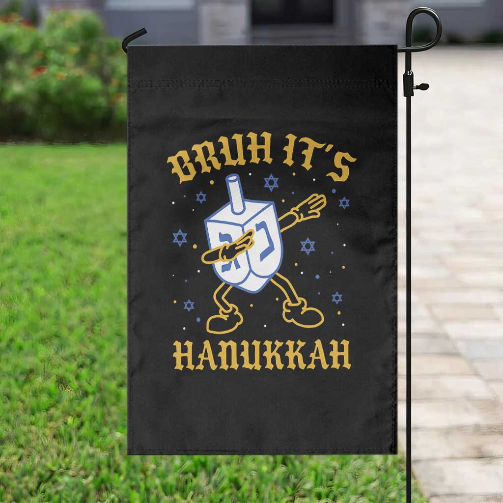 Bruh Hanukkah Garden Flag Funny Dabbing Dreidel Love Jewish Chanukah Jew Gift TS10 Print Your Wear