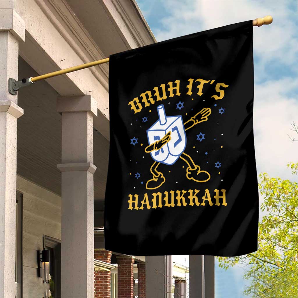 Bruh Hanukkah Garden Flag Funny Dabbing Dreidel Love Jewish Chanukah Jew Gift TS10 Print Your Wear