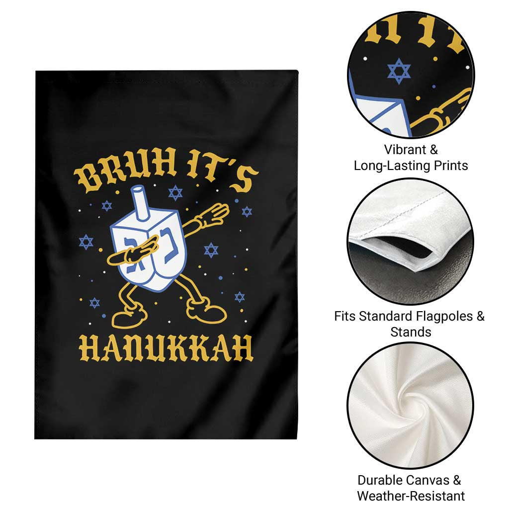 Bruh Hanukkah Garden Flag Funny Dabbing Dreidel Love Jewish Chanukah Jew Gift TS10 Print Your Wear