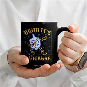 Bruh Hanukkah Coffee Mug Funny Dabbing Dreidel Love Jewish Chanukah Jew Gift TS10 Print Your Wear