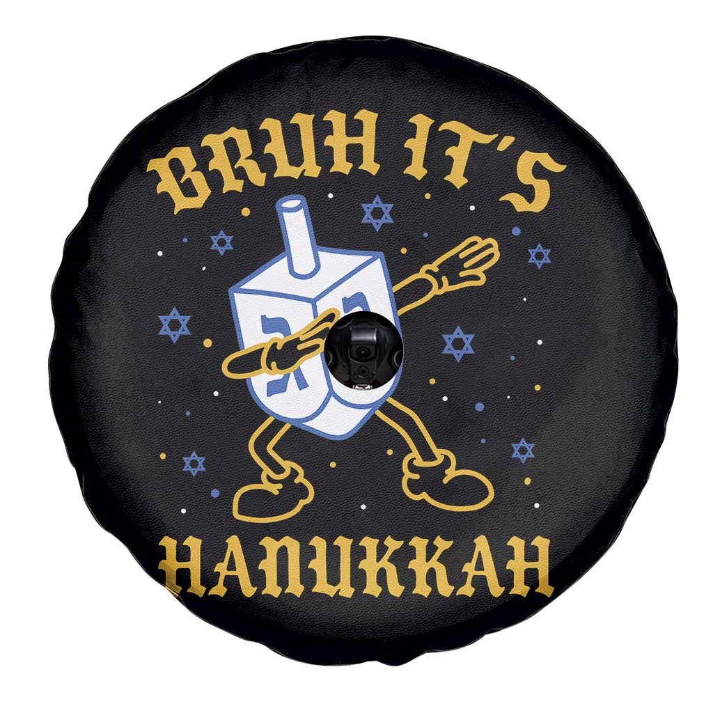 Bruh Hanukkah Spare Tire Cover Funny Dabbing Dreidel Love Jewish Chanukah Jew Gift TS10 Print Your Wear