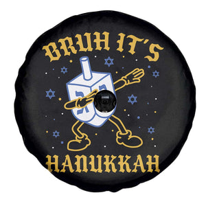 Bruh Hanukkah Spare Tire Cover Funny Dabbing Dreidel Love Jewish Chanukah Jew Gift TS10 Print Your Wear