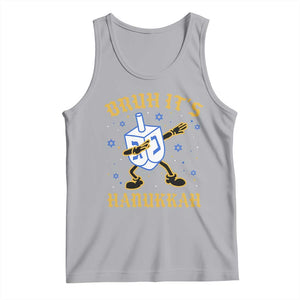 Bruh Hanukkah Tank Top Funny Dabbing Dreidel Love Jewish Chanukah Jew Gift TS10 Athletic Heather Print Your Wear