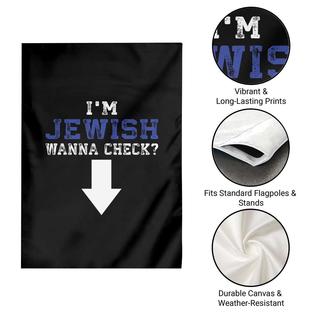 Funny Jewish Garden Flag Im Jewish Wanna Check TS10 Print Your Wear
