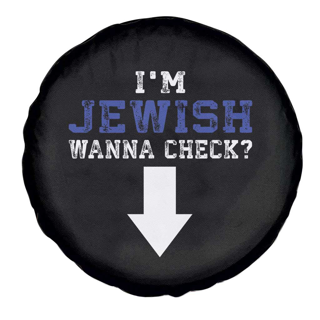 Funny Jewish Spare Tire Cover Im Jewish Wanna Check TS10 Print Your Wear