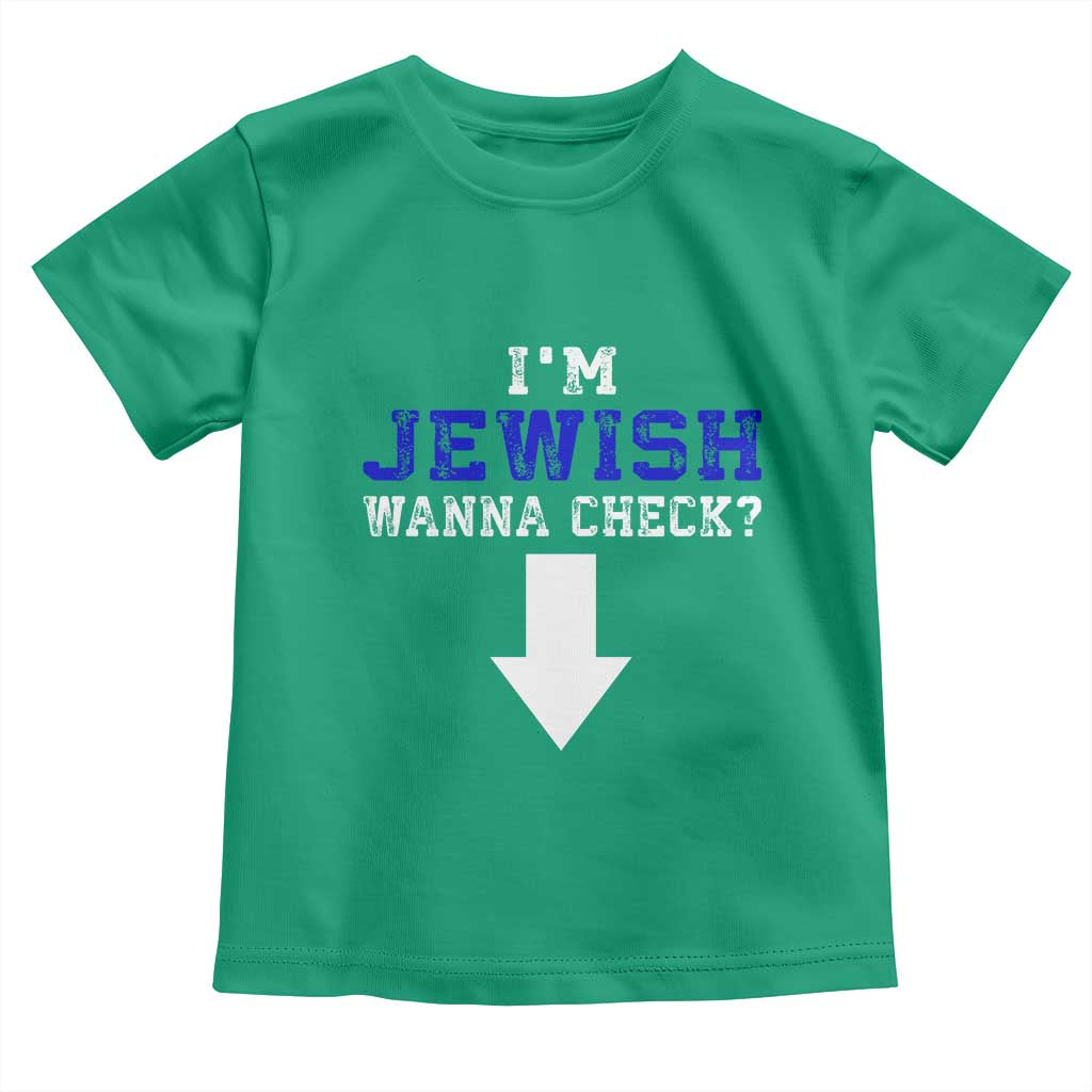 Funny Jewish Toddler T Shirt Im Jewish Wanna Check TS10 Irish Green Print Your Wear