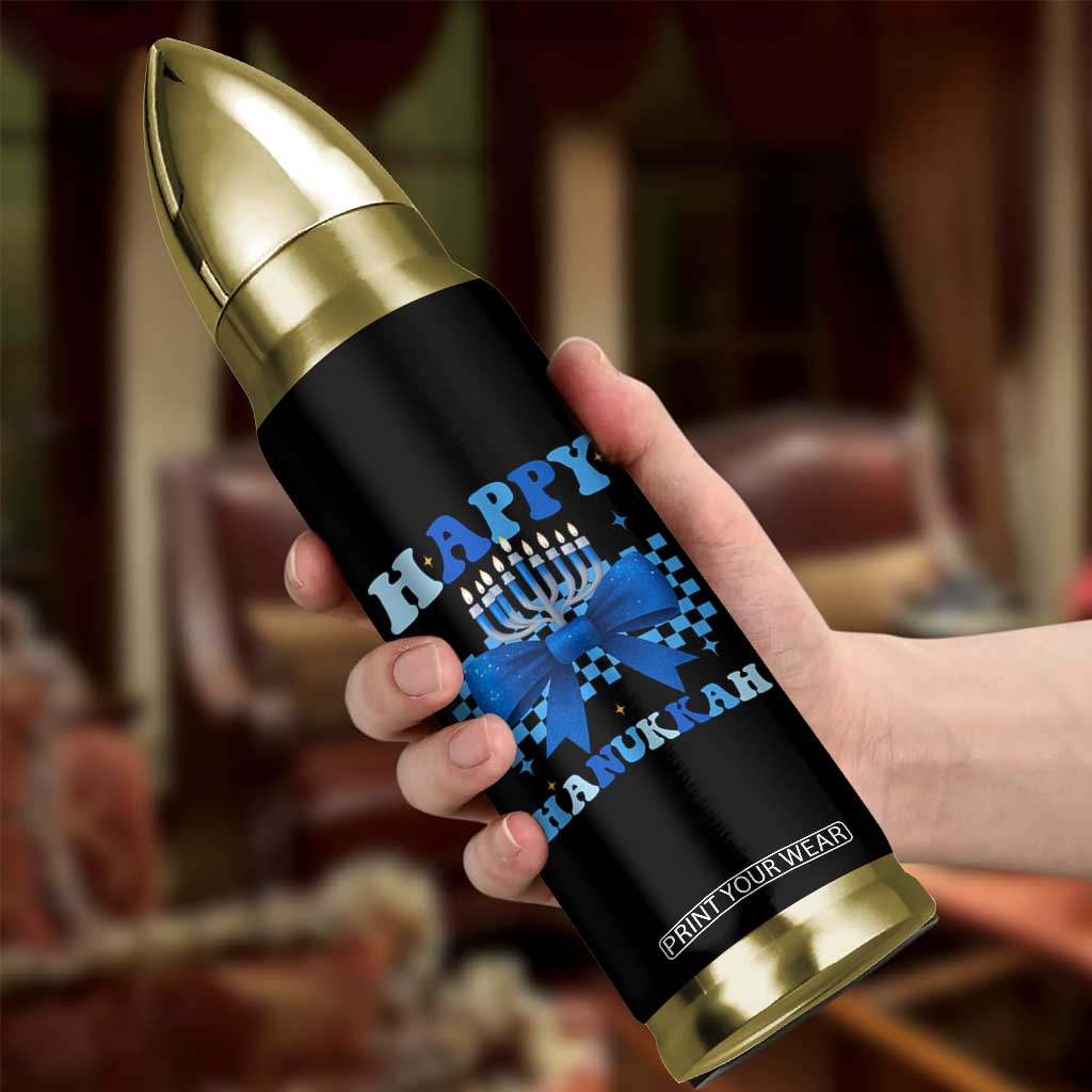 Coquette Hanukkah Bullet Tumbler Jewish Menorah Bow Girls TS10 Print Your Wear